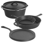 Pre-Seasoned 5-Piece Cast Iron Cookware Set - Image 4