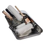 8-Piece Metal Tray/Shed Resistant White Woven Paint Applicator Kit - Image 4