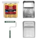 8-Piece Metal Tray/Shed Resistant White Woven Paint Applicator Kit - Image 3
